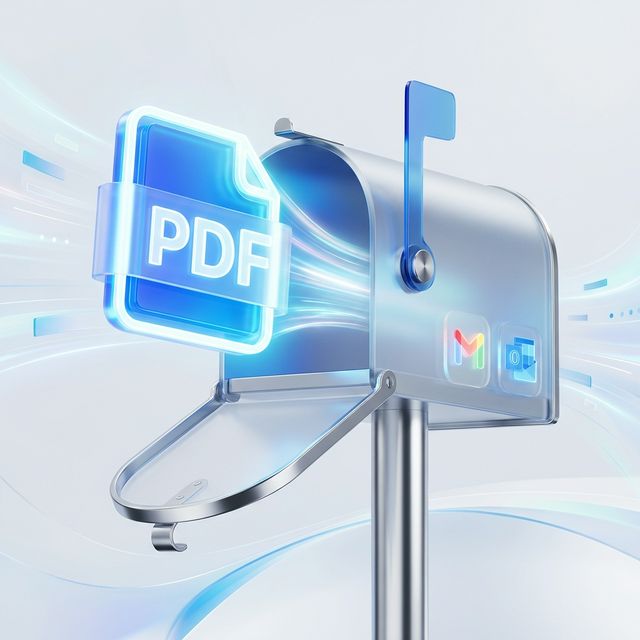 Emailing Large PDF Illustration